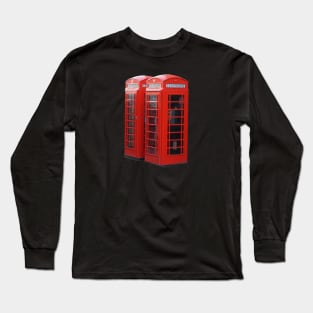 Red Phone Booth Long Sleeve T-Shirt